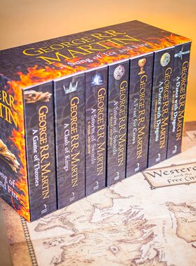 预售【外图原版】进口英文 冰与火之歌 英文原版小说 7本全套书籍A Song of Ice and Fire