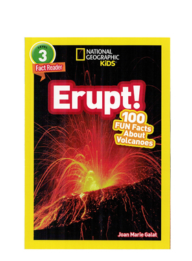 现货【外图原版】绘本 National Geographic Kids Level3:Erupt 国家地理分级阅读初阶 儿童英语启蒙绘本