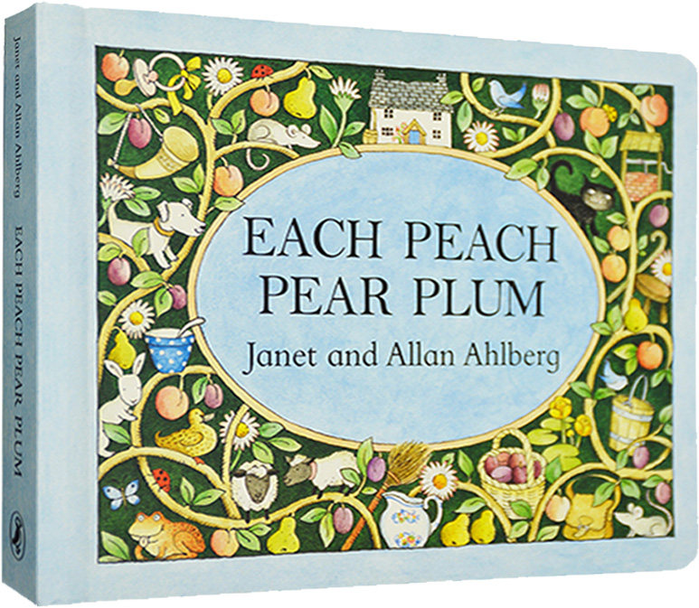 现货 【外图原版】进口英文 peach pear plum(廖彩杏书单)纸板书 桃子