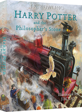 预售【外图原版】英版-彩绘版第一部 哈利波特与魔法石1 精装 Harry potter and the Philosopher's Stone JK罗琳 史诗魔幻小说