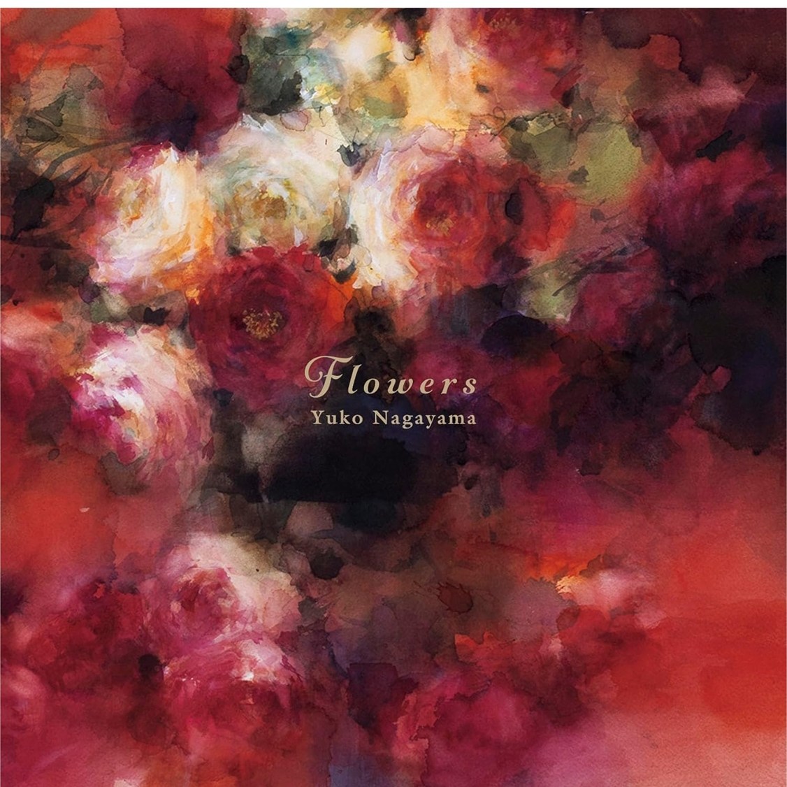 FLOWERS日本画家水彩画