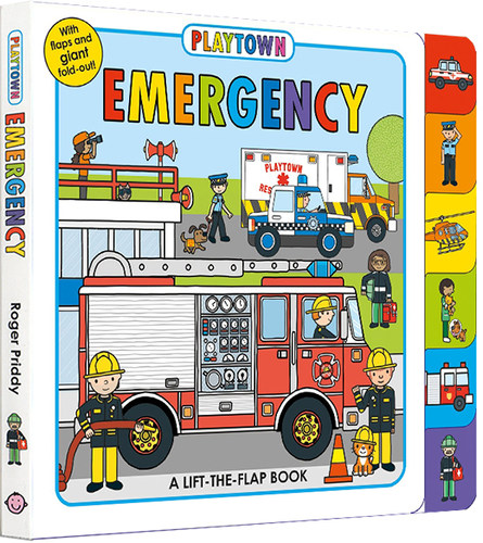 现货 进口英文绘本 Playtown系列 Emergency A Lift-the-Flap book 纸板翻翻书 边玩边学 幼儿启蒙绘本童书 儿童绘本 撕不烂纸板书