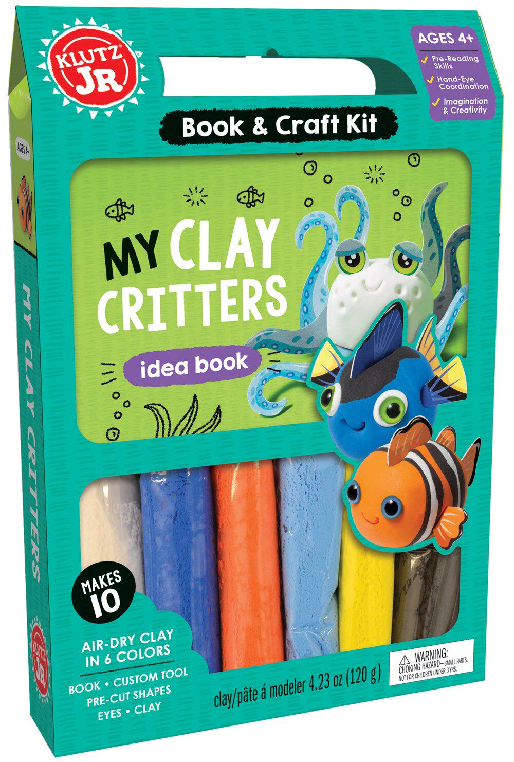 预售 英国原版 进口手工书 My Clay Critters 美国原版引进STEAM工程（手工/活动书）动手做粘土小怪物