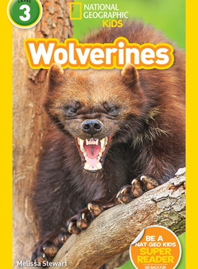 现货 进口英文 美国国家地理读本 金刚狼 National Geographic Readers: Wolverines (LEVEL 3) 第三级别