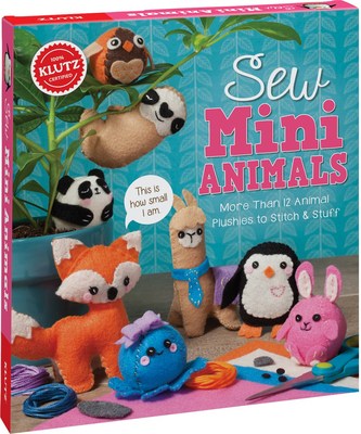 预售 英文原版 Sew Mini Animals: More Than 12 Animal Plushies to Stitch & Stuff（手工书）缝制小动物：超过12种动物毛绒可缝