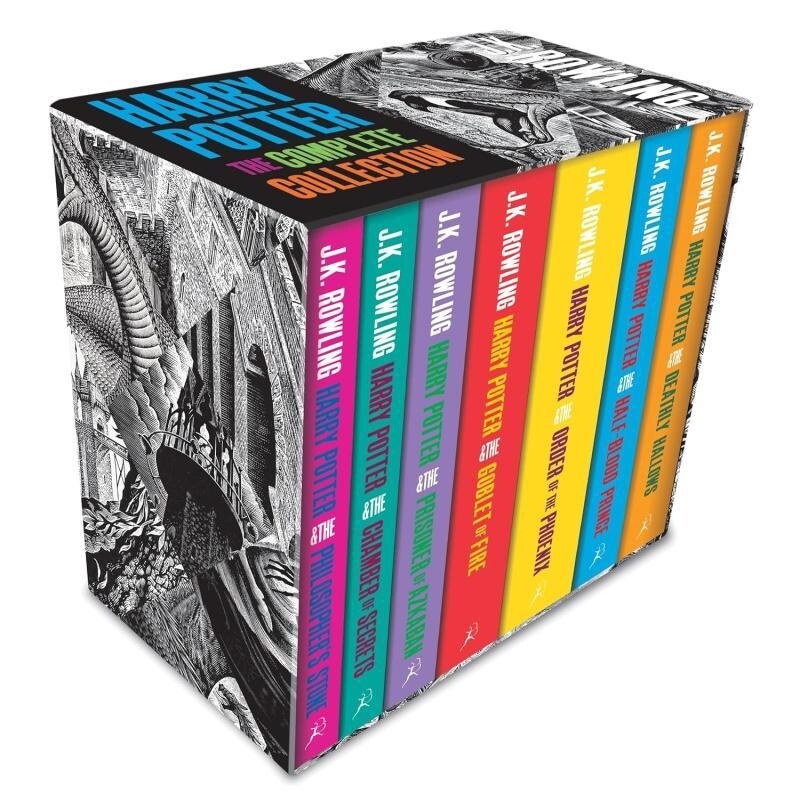 预售 英文原版 哈利波特成人版封面#1-#7盒装(平装) Harry Potter Boxed Set: The Complete Collection (Adult Paperback)