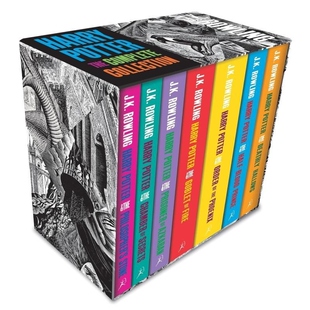 平装 Collection 英文原版 Harry 7盒装 封面 Adult Complete Potter Paperback Set The 哈利波特成人版 预售 Boxed