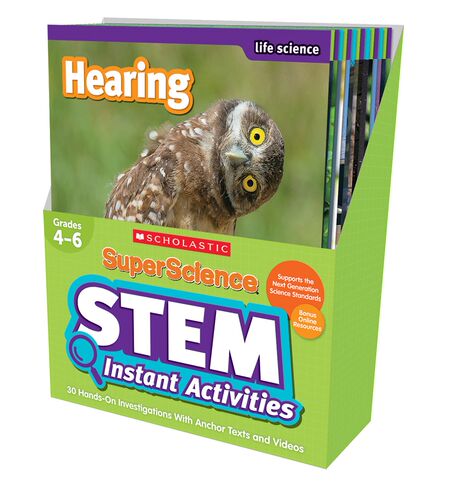 英文原版Superscience STEM Instant Activities Grades 4-6 with Anchor Texts and Videos 科普读物（STEAM）超级科学15册含练习