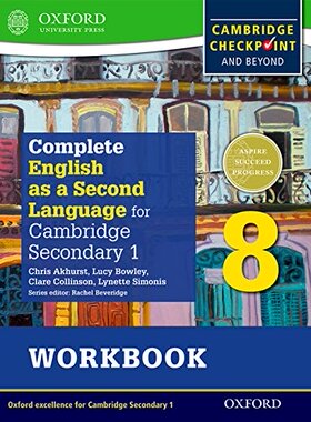 现货【牛津教材原版】Complete English as a Second Language for Cambridge Lower Secondary Workbook 8剑桥初中英语练习册8