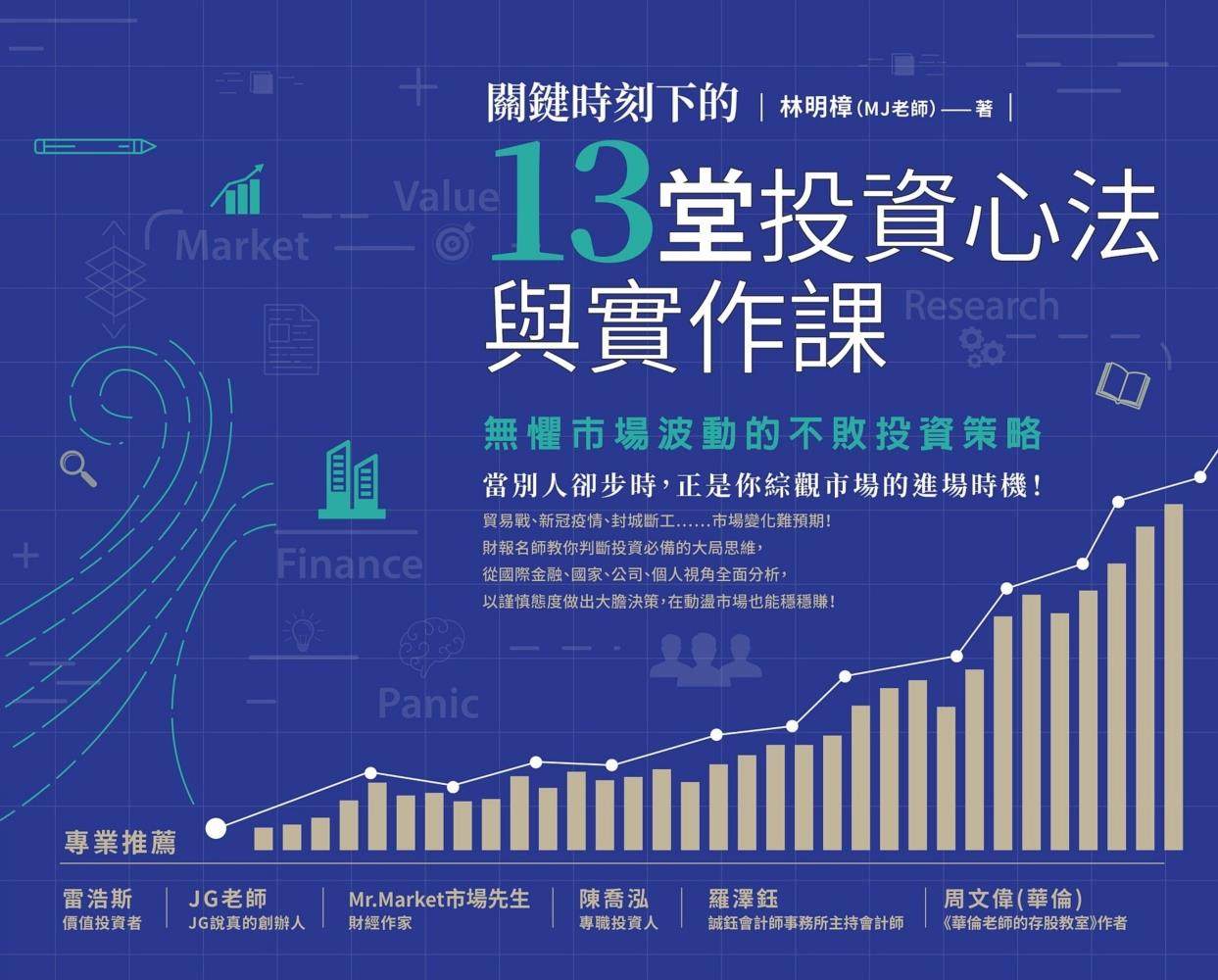 预售【外图台版】关键时刻下的13堂投资心法与实作课：无惧市场波动的不败投资策略 / 林明樟 商周文化