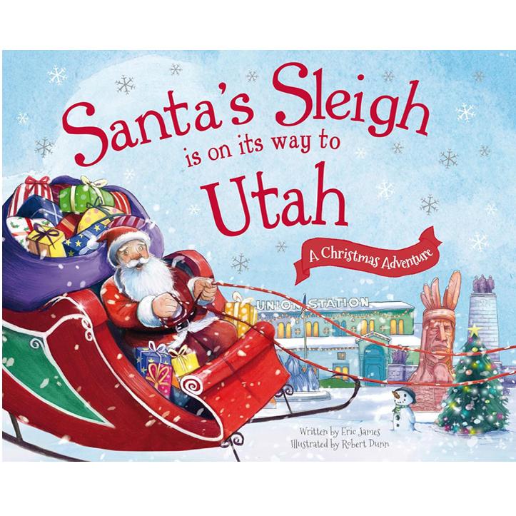 现货 英文原版 Santa's Sleigh Is on Its Way to Utah: A Christmas Adventure