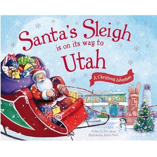Adventure Christmas Way 英文原版 Santa Sleigh 现货 Utah Its