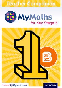 Companion 进口英文 关键阶段3 Key Teacher 外图原版 MyMaths for Stage 数学教师用书1b 现货 牛津教材原版