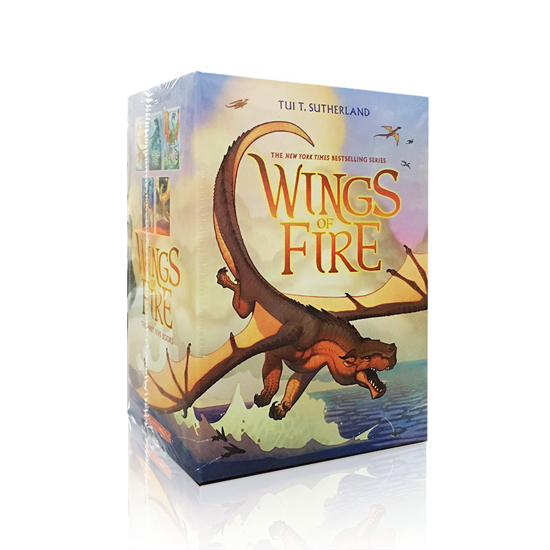 预售 火焰之翼1-5盒装 五册套装 英文原版Wings of Fire Boxset, Books 15 (Wings of Fire)青少年奇幻小说 图伊萨瑟兰 火翼