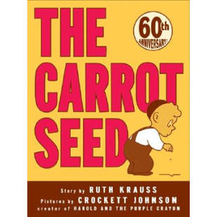 现货 吴敏兰书单 进口英文原版绘本the Carrot Seed 胡萝卜种子60th Anniversary Edition幼儿英语阅读课外故事书 幼儿园英语用书