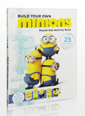 【外图原版】小黄人立体折纸手工书 原版英文绘本 英语启蒙  Minions: Build Your Own Minion Punch-Out Activity Book