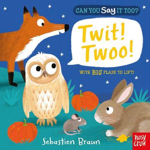 【外图原版】进口英文 立体书 翻翻书 Can You Say It Too? Twit Twoo!  英文绘本 Nosy Crow