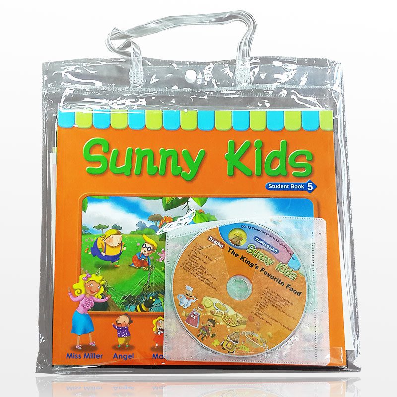 现货可点读的英文英语教育书 儿童绘本 启蒙绘本 Sunny Kids 5 儿童英文教育书+练习+字卡+活动配件带CD
