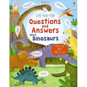 【外图原版】进口英文 Lift-the-flap Questions and Answers about Dinosaurs翻翻书有