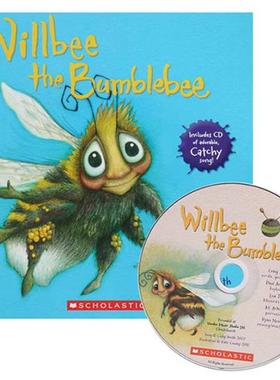 【外图原版】进口英文 现货【英文原版】Willbee the Bumblebee附原版CD 绘本图画书 儿童启蒙有声读物 craig smith