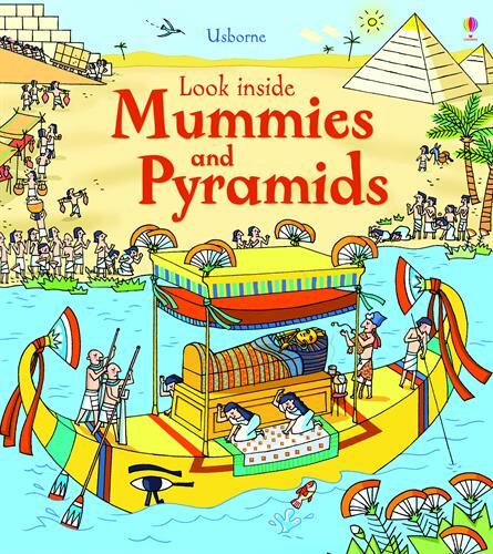 现货【Usborne出品】 原版英文 Look Inside Mummies & Pyramids  揭秘古埃及尤斯伯恩图书 立体书早教书翻翻书科普科学3-8岁