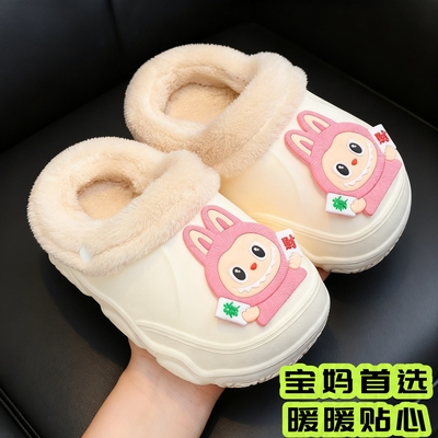 EVA秋冬季新款男女童棉拖鞋保暖