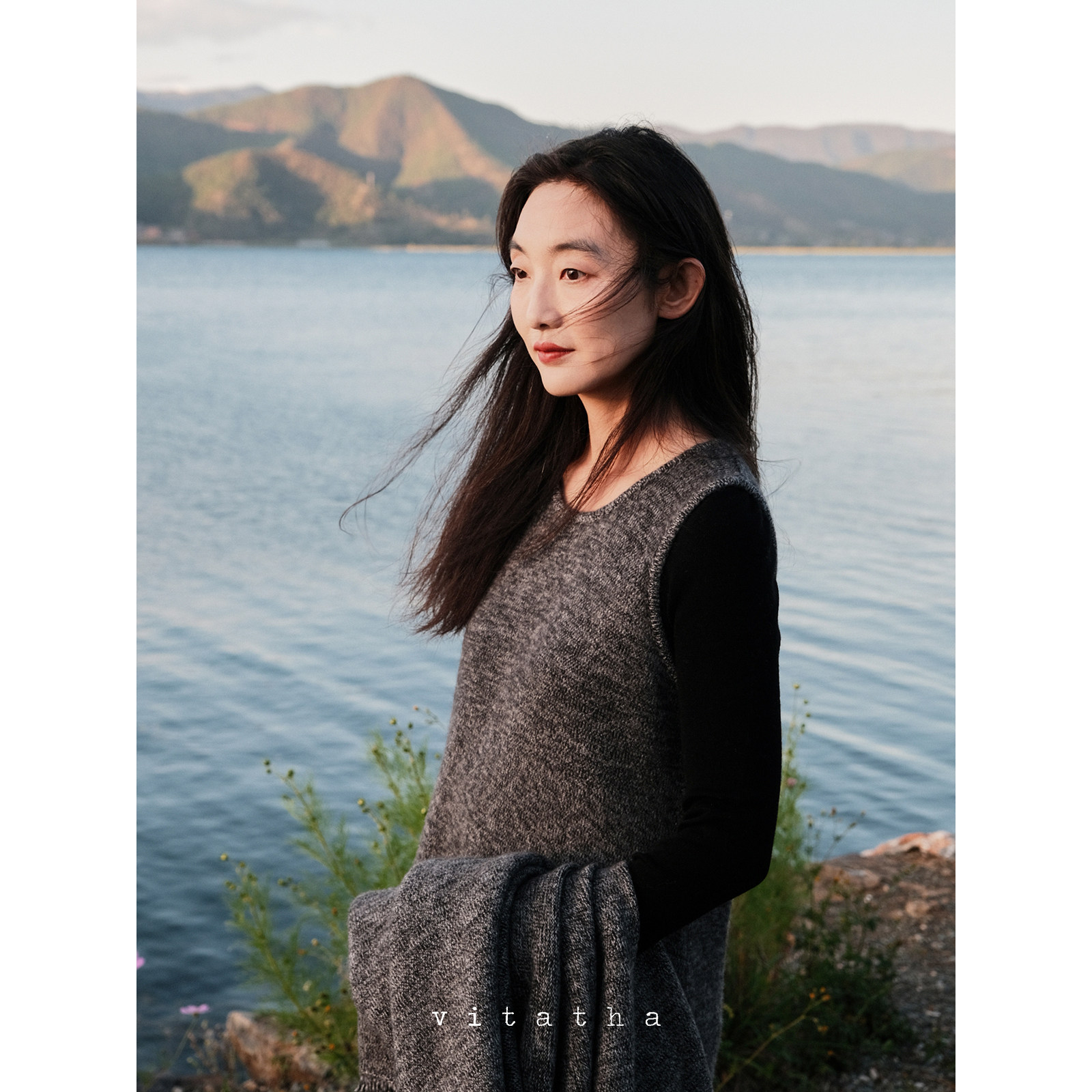 Vitatha番塔塔 浣熊绒羊毛针织无袖背心流苏连衣裙,女装/女士精品,连衣裙,淘宝优惠券,粉丝福利购,淘宝优惠卷