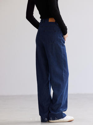 Vitatha番塔塔高腰直筒牛仔裤