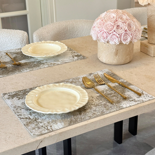 【卡霍基亚】餐垫法式高级感样板间宴会会所氛围感餐盘垫布定制