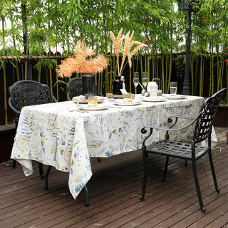 法式桌布防水户外露营野餐浪漫复古田园风高级感美欧式碎花茶几布
