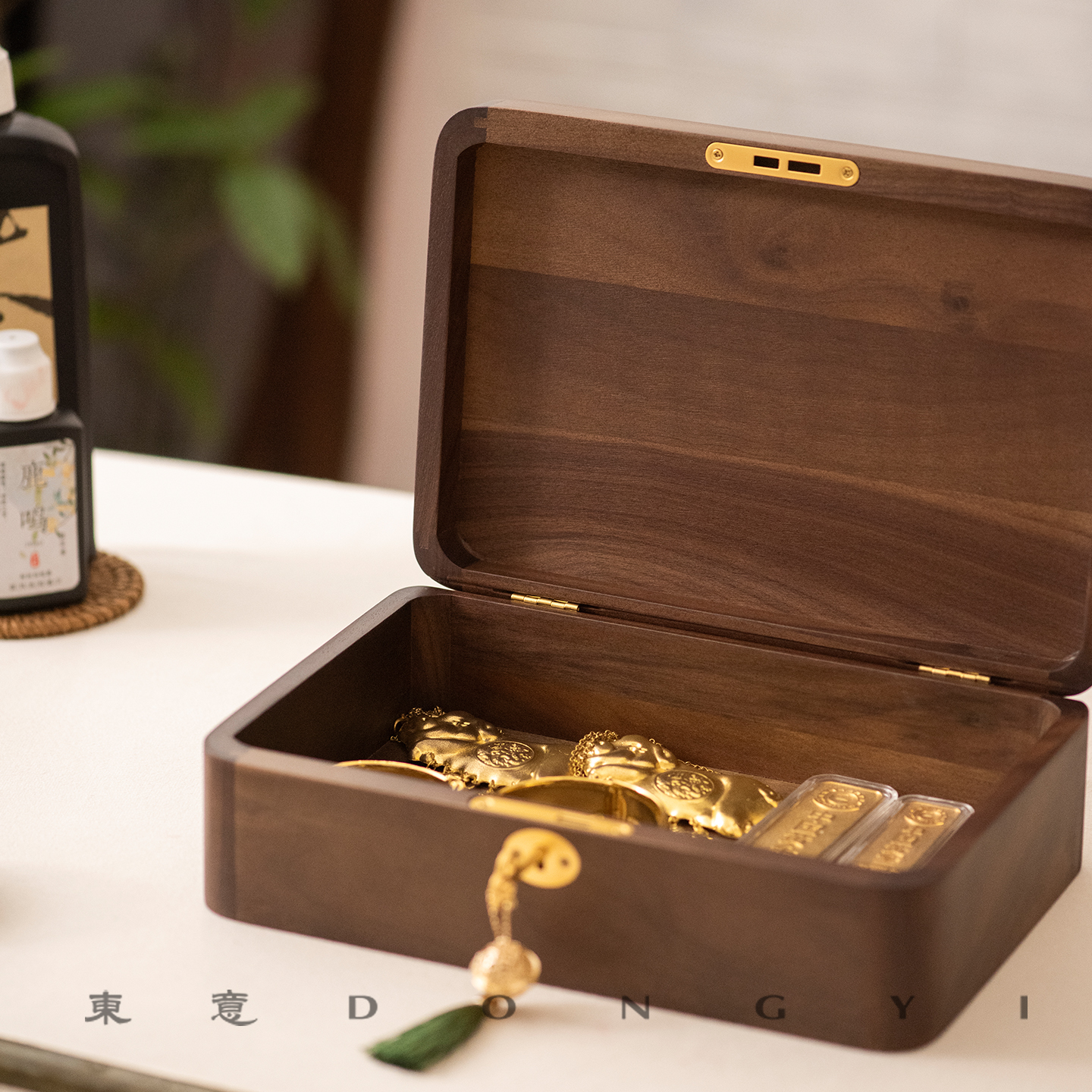 黄金储存盒高端10克实木质