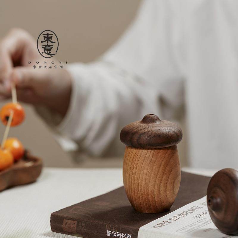 黑胡桃木高颜值牙签盒筒罐轻奢高级家用餐厅2025新款装饰摆件盒,收纳整理,牙签筒,淘宝优惠券,粉丝福利购,淘宝优惠卷