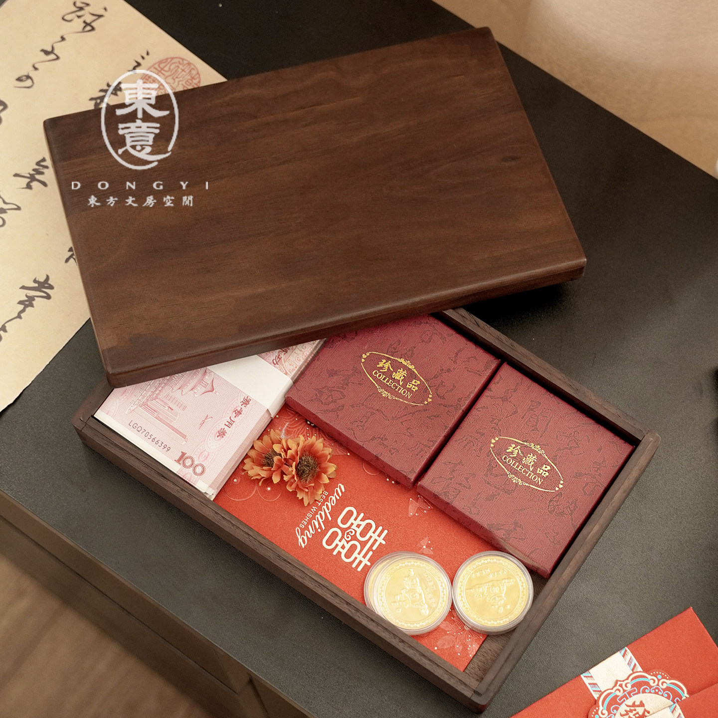 高端场景布置小众装饰实木复古风