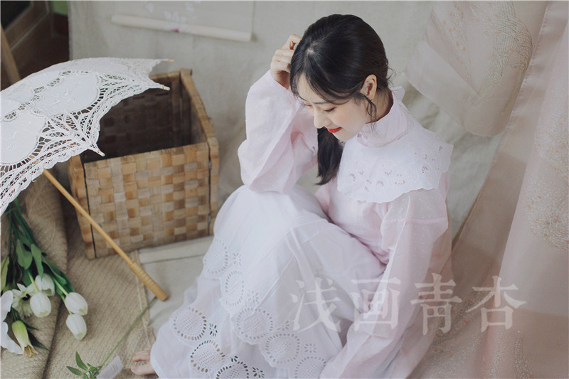 【米白生成色镂空绣花棉衬裙】现货齐腰裙 汉服 浅画青杏,个性定制/设计服务/DIY,汉服定制/加工,淘宝优惠券,粉丝福利购,淘宝优惠卷