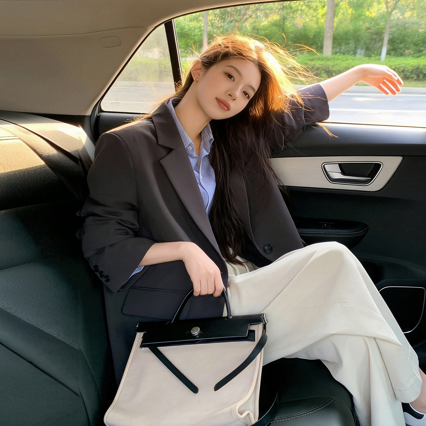 灰色西装外套女款春装2026新款流行爆款高级感小个子休闲西服上衣