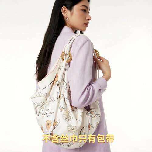 法朵丝巾改造包带单肩双环