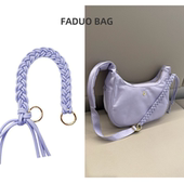 适用lulumon露露腋下包梦幻紫奶油黄色延长带帆布包带改造背包带s