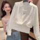 时尚 小众立体装 假两件拼接长袖 女春秋新款 饰设计气质上衣 衬衫 韩版