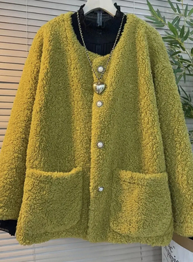 欧货时尚爆款保暖毛绒长袖外套女2025冬季新款宽松百搭棒球服上衣