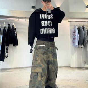 25SS三腰拼接假三件做旧 PROJECT cargo 迷彩工装 GRAILZ 裤 LEARL