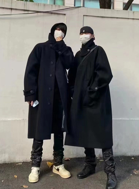 清仓 Undermycar 新款中长款毛呢羊毛大衣廓形双侧口袋高级感风衣