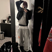 战马徽章刺绣三腰卫裤 Grailz 25FW 联名款 LEARL Vandythepink