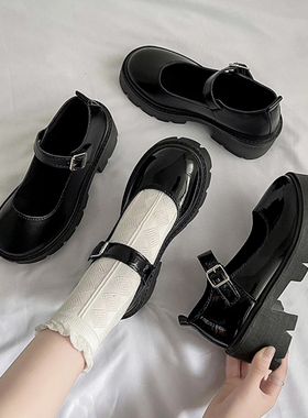 粗跟厚底萝莉玛丽珍单鞋女2026春季新款百搭英伦复古小皮鞋jk鞋子