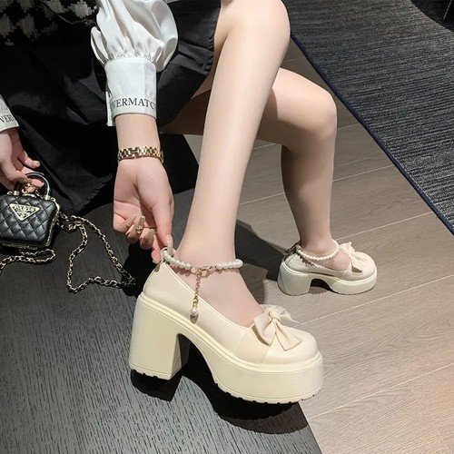 高跟鞋玛丽珍jk小皮鞋女春秋单鞋
