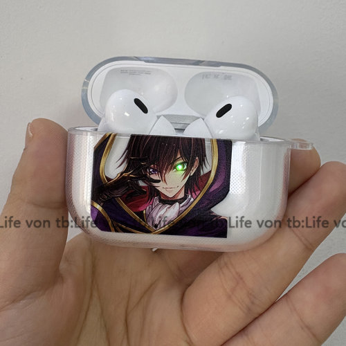 卡通动漫CODE GEASS 反叛的鲁路修对灯耳机套适用Airpodspro3保护壳苹果2无线蓝牙盒3代pro2软4代透明壳