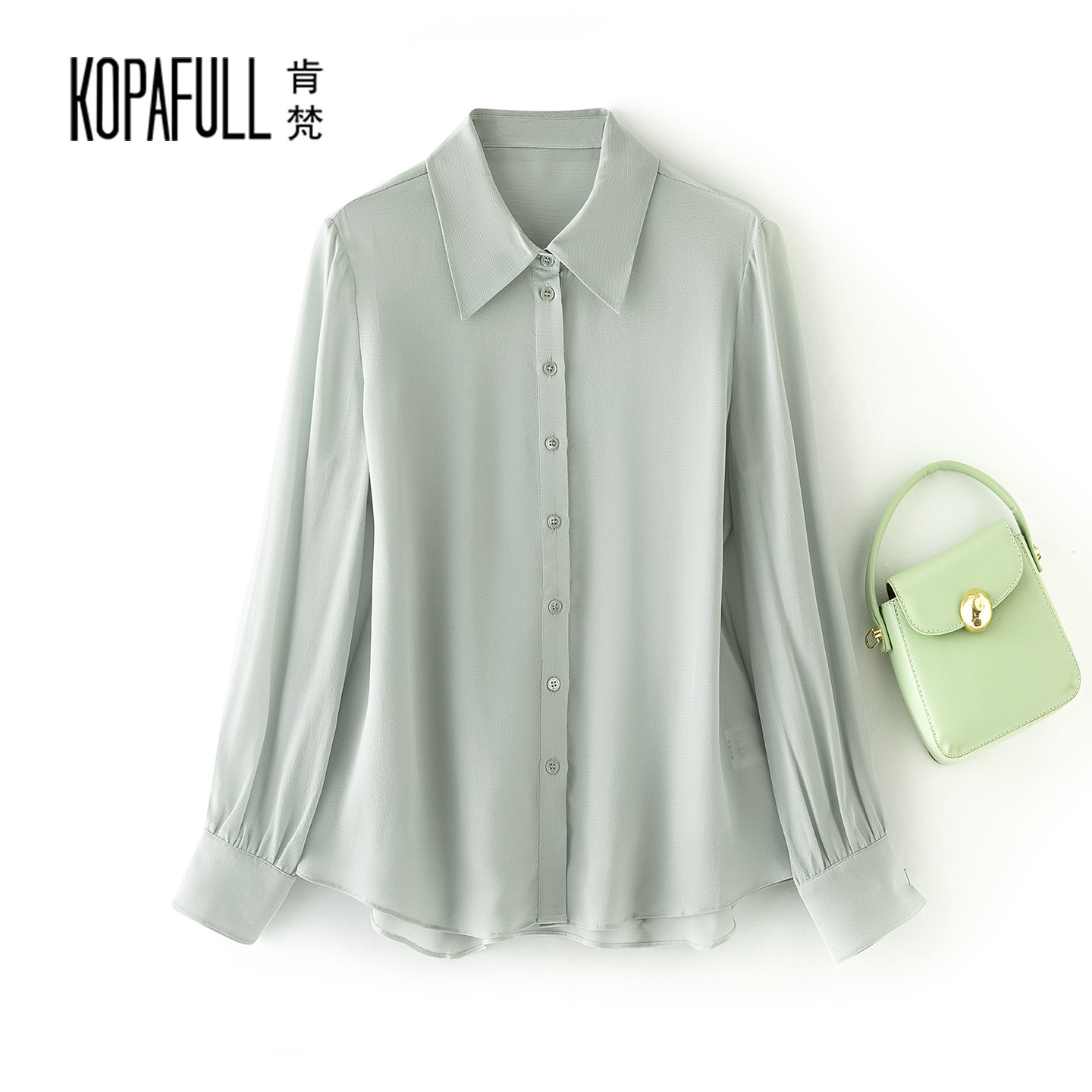 13姆米影横绉真丝衬衫女长袖