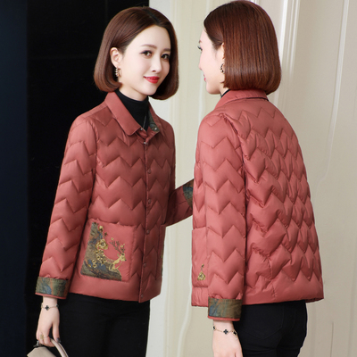 小个子短款轻薄羽绒服女妈妈装