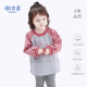 傲贝美宝宝吃饭围兜儿童罩衣健康布反穿衣婴幼儿防水防脏护衣春秋