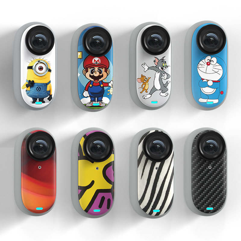 AMAGISN은 INSTA360 GO 3 엄지 액션 카메라 액세서리에 적합합니다. 바디 맞춤형 스티커 보호 필름 GO 3 액세서리