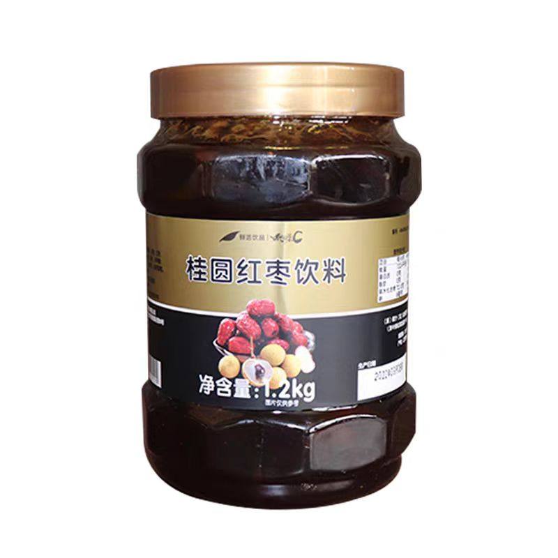 鲜活优果C草莓果酱桂花酱洛神花桂圆红枣甜品奶茶店原料茶饮